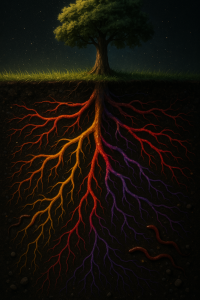  Cross-section soil diagram showing tree roots for kids