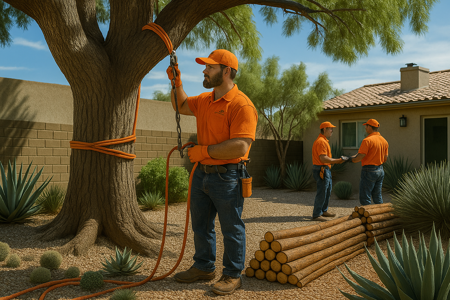 20250701 1944 Orange Uniform Tree - Tip Top Arborists