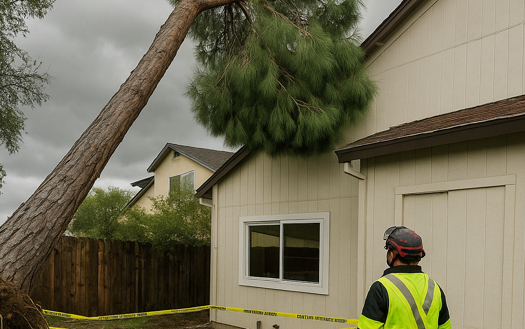 What To Do If a Tree Starts Leaning After a Storm
