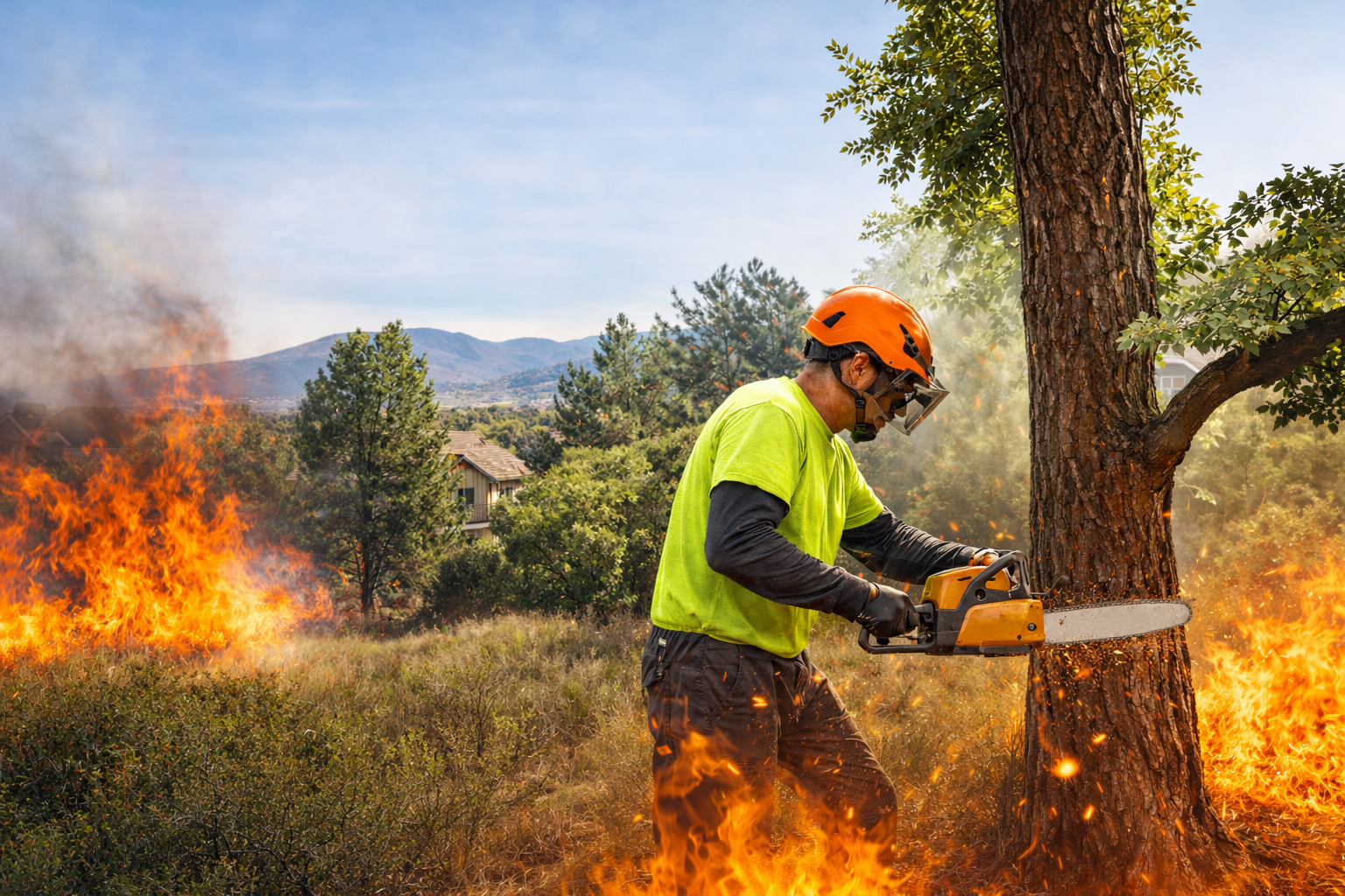 Prepare Your Trees for Fire Season in Palmdale CA with proper trimming and defensible space