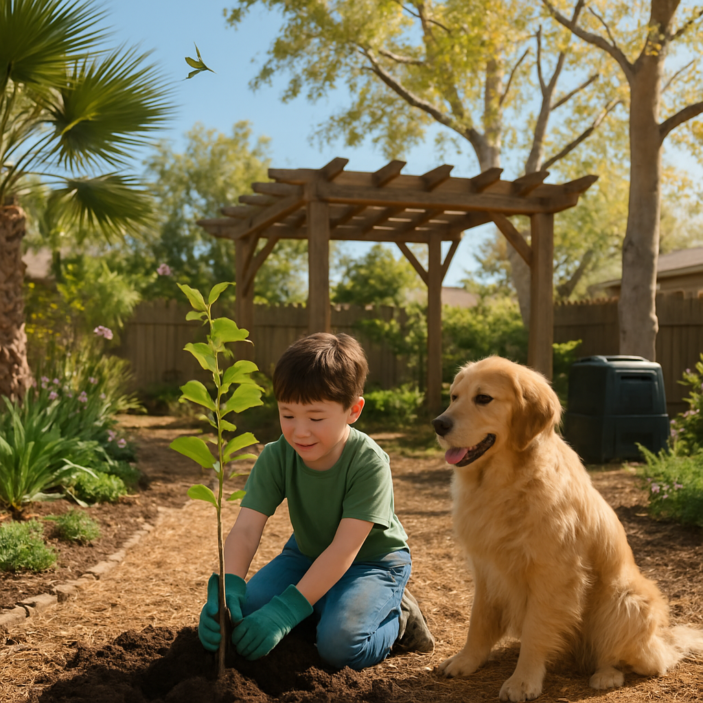 Sprout and his dog  during their mission