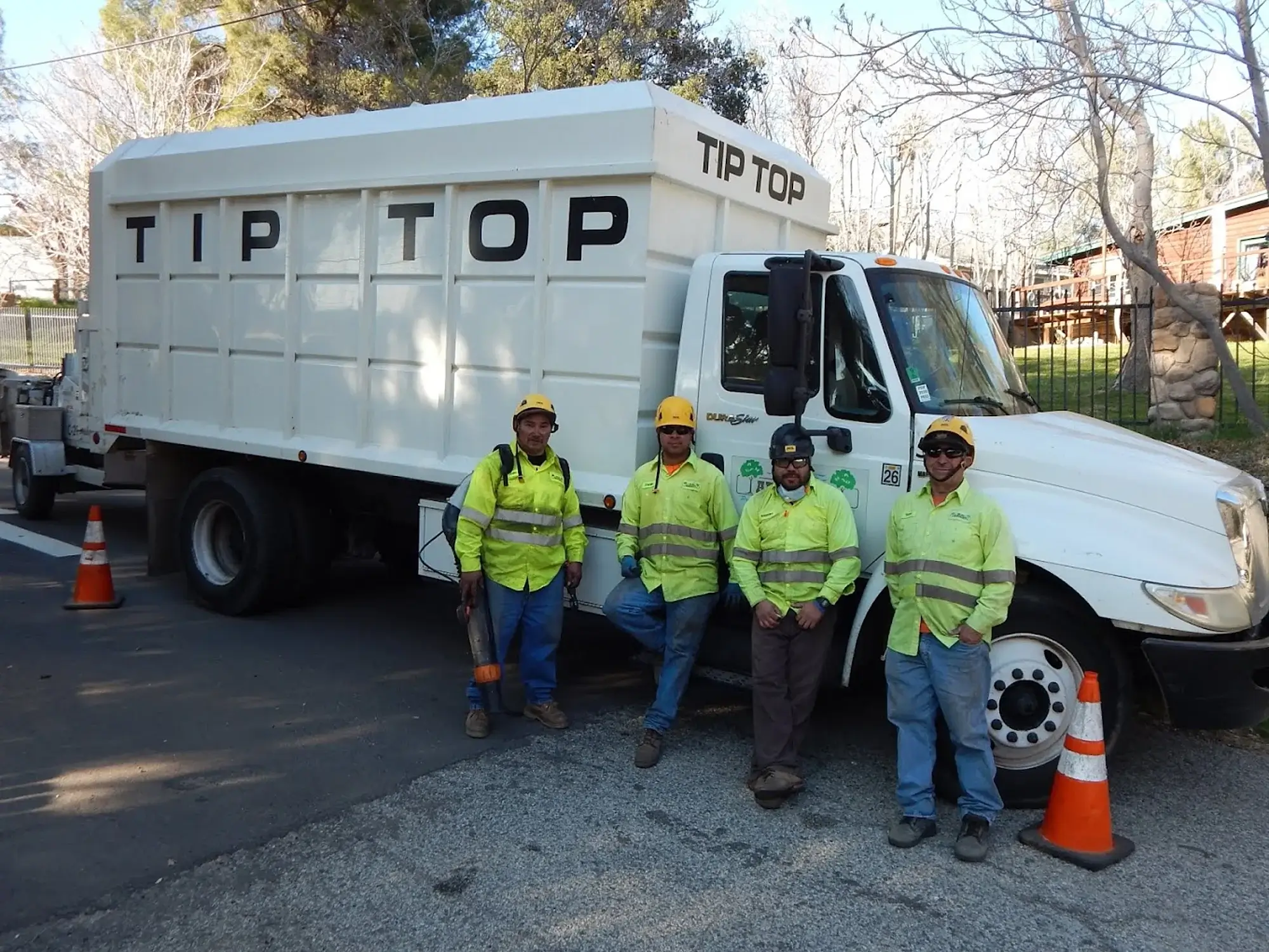 The team working on tree service in Stallion Springs, CA